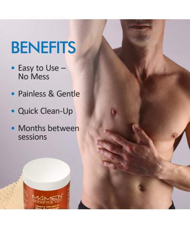 MOOM Organic Body Hair Removal for Men - Natural Sugar Wax with Aloe Vera & Chamomile - Buy Online on SooperMarket.com