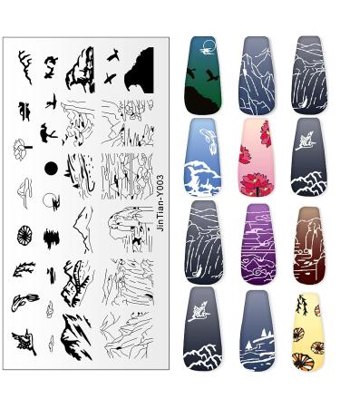 Ocean Nail Art Stamps Set - 6 Animal Templates for Stunning Nail Designs | Premium Nail Art Tools - Buy Online on SooperMarket.com