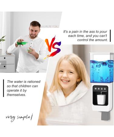 Mundwater Automatic Mouthwash Dispenser - Infrared Sensor Anti-Drop Pump & 2 Magnetic Cups - Ideal for Bathroom Use | International Shipping - Buy Online on SooperMarket.com