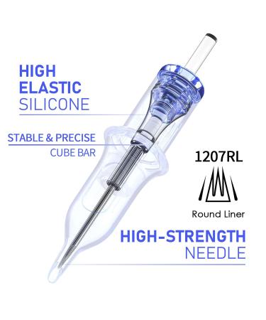 20PCS A-minusone 7RL Tattoo Needles - Standard 12 Round Liner Cartridge Needles for Rotary Pen - Buy Online on SooperMarket.com