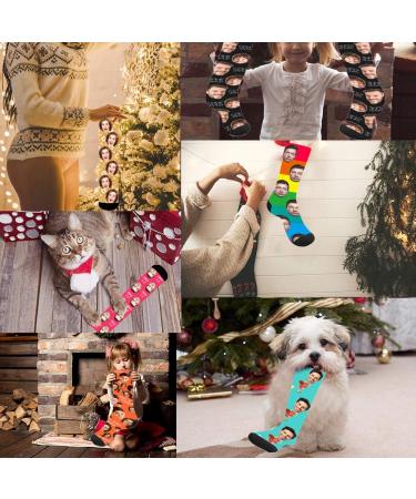 Personalized Photo Socks for Men & Women - Custom Aolun Black & Gray Socks - Perfect Couple Gift S/M Size - Buy Online on SooperMarket.com