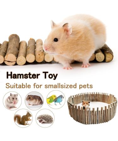 Longzhuo Hamster Wood Fence & Toys Natural Hiding Places Molar Exercises & Fun Bridges for Small Animals (50 cm) - Buy Online on SooperMarket.com