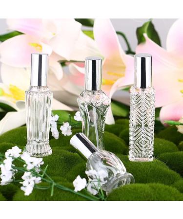H&D Vintage Refillable Perfume Bottles - 4pcs Glass Spray Bottles | Perfect Wedding Gifts for Her - Buy Online on SooperMarket.com