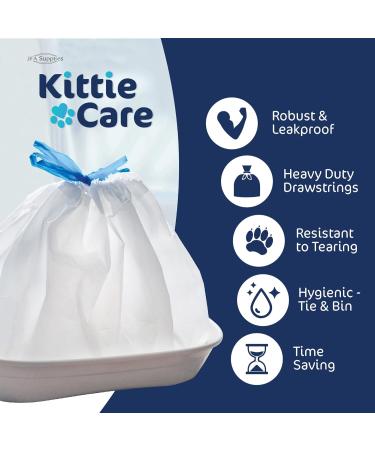 Pack of 20 M/L Kittie Care Cat Litter Liners for Medium and Large Boxes - Buy Online on SooperMarket.com