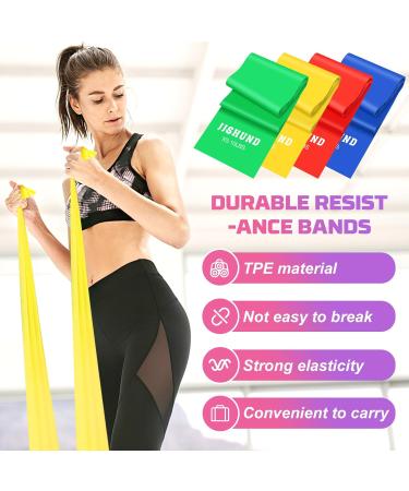 4-Set Fitness Straps & 2m Resistance Bands - Multi-Strength Tapes for Pilates Yoga & Rehabilitation - Ideal for Men & Women - Buy Online on SooperMarket.com