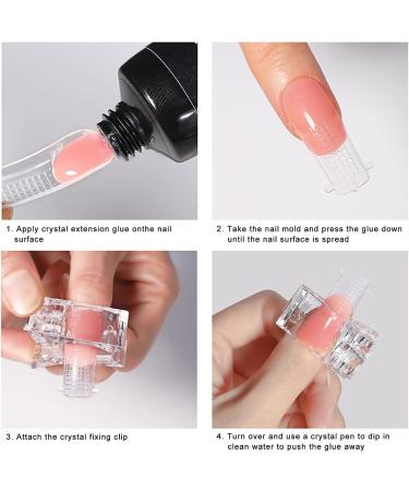 Buy SANWOOD 10-Part Nail Tip Clips - Fast Assembly Gel Extensions & Manicure Tool | UV-LED Plastic Clamps for Perfect Nail Builds - Buy Online on SooperMarket.com