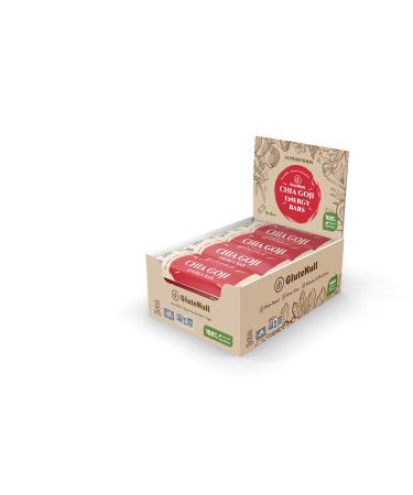 Glutenull Bakery Individually Wrapped Gluten-Free Breakfast Energy Bar Raw Chia Goji 12 Count