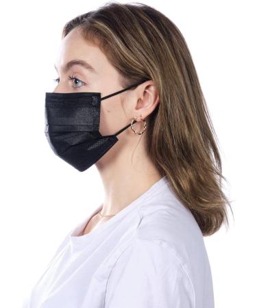 MEDI SANT 50+1 Black Disposable Surgical Masks - EN14683 Type I BFE 95% 3-Ply Protective Face Masks for International Shipping - Buy Online on SooperMarket.com