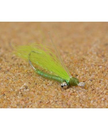 Crazy Charlie Saltwater Fly Fishing Flies - 20ct Assortment on Mustad Signature Duratin Hooks - White, Pink, Crystal, Tan, Chartreuse - Sizes #2, #4, #6 - Buy Online on SooperMarket.com