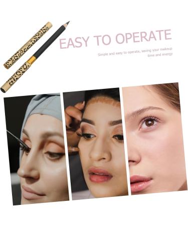 MUSISALY 2pcs Double Head Eyebrow Pencil Brow Gel Brow Brush Pencil for Eye Brown Teezers Puff) Uk Wooden 1 count (Pack of 1) Black - Buy Online on SooperMarket.com
