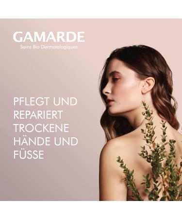 Gamarde Organic Hand & Foot Cream Vegan Unscented Care for Dry Skin | 100ml Moisturizer for Men & Women | Eco-Friendly Packaging - Buy Online on SooperMarket.com