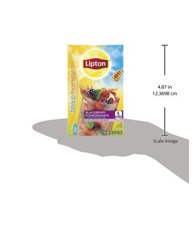 Lipton To-Go Packets Green Tea & Honey Iced Tea Blackberry Pomegranate 10 Packets x 6 - Refreshing Flavors on the Go - Buy Online on SooperMarket.com