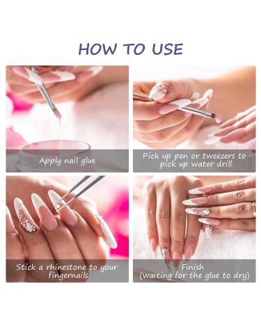 2880 Pcs Nail Art Rhinestones Kit with Tweezers and Drill Pen - MAEXUS Nail Gems for DIY, Face Make-up, and Professional Use - Buy Online on SooperMarket.com
