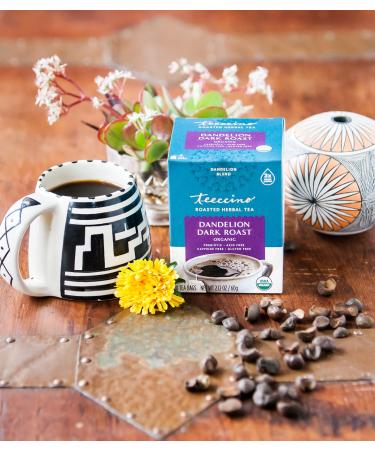 Teeccino Organic Dandelion Dark Roast Herbal Tea - Caffeine Free, 25 Bags (5.3 oz) - Buy Online on SooperMarket.com