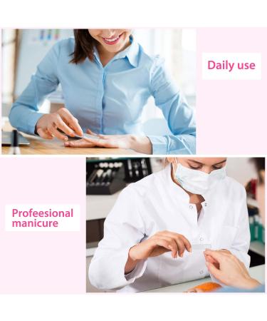 Crystal Glass Nail Shiner Set with Nano Nail File - 4 Pieces, White and Black Flat End - Includes Case for Natural Nails - Buy Online on SooperMarket.com