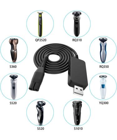 Buy Upgrade Version 4.3V USB Charger for S300 S500 Trimmers | All-in-One Care & Hybrid Electras Charging Cable - International Shipping Available - Buy Online on SooperMarket.com