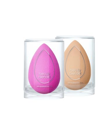 BEAUTYBLENDER Original Pink and Nude Blender, Makeup Sponges for Blending Liquid Foundations, Powders & Creams. Flawless, Professional Streak Free Application, Vegan, Cruelty Free and Made in The USA