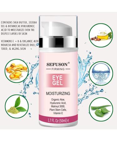 Dark Circle and Puffiness Eye Gel Cream - Moisturizing Serum for Wrinkles and Bags - Men & Women - Buy Online on SooperMarket.com