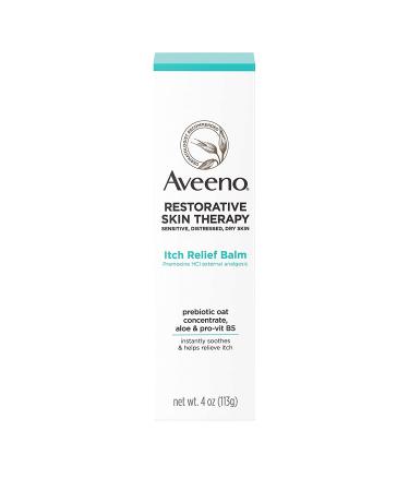 Aveeno Restorative Skin Therapy Itch Relief Balm 4 oz - Soothing Moisturizer for Dry, Itchy Skin - Buy Online on SooperMarket.com