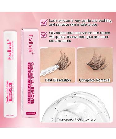 FADLASH Cluster Lash Glue Remover Cream 10ml - Low Irritation Sensitive Skin Cleanser for Individual Eyelash Extensions - Buy Online on SooperMarket.com