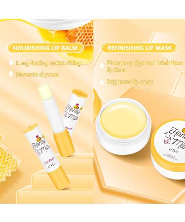 Lip Care Lip Balm Set - Honey Milk Moisturizing And Plump Lipbalm Set - Lip Hydration Exfoliating Minimizing Lip Lines Brightening Lip Repair - Lip Scrub Lip Balm Lip Oil Lip Mask - Buy Online on SooperMarket.com