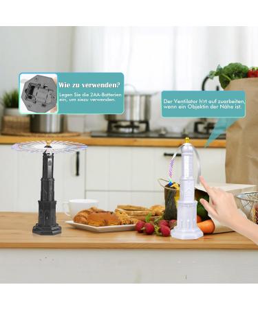 Flywedler 2-Piece Fly-Repellent Fan Set | Automatic Mosquito Protection | Hangable & Foldable Design | Effective Against Flies Wasps & More - Buy Online on SooperMarket.com