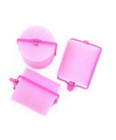 Conair Jumbo Self-Fastening Foam Rollers in Reusable Zipper Case in Pink, 9 Count (Pack of 1)