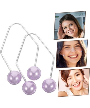 WOFASHPURET 1 Pair Dimple Trainer Face Dimples Trainer Beauty Smile Exerciser Forming Mouth Exerciser Metal Dimples Exerciser Facial Tools Dimple Makers for Cheeks Sports Alloy Purple Former 4.30X2.50X0.80CM Purple - Buy Online on SooperMarket.com