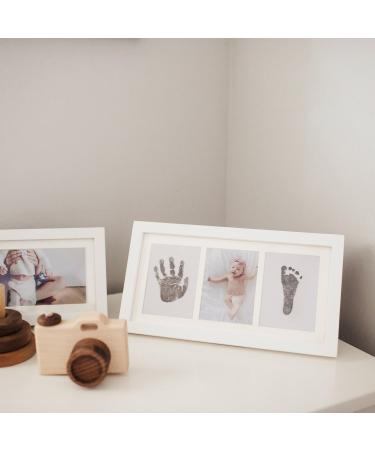 Baby Handprint & Footprint Kit | Memorable Keepsake Photo Frame for Newborn Girls & Boys | Unique Baby Shower Gift Set for Registry | Nursery Room Decor - Buy Online on SooperMarket.com