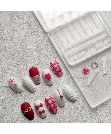 Flower Nail Silicone Mold 3D Butterfly Embossing Gel Print Stencil Nail Carving Template Tool For Nail Decors JT030 - Buy Online on SooperMarket.com