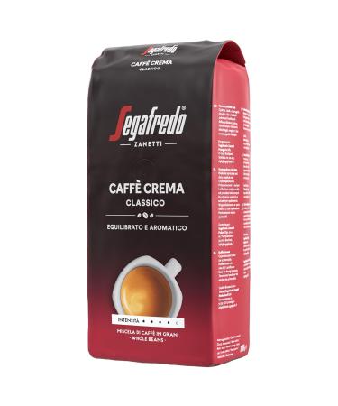 Segafredo Zanetti Caff Crema Classico - Whole Bean Coffee (1kg) | Dark to Medium Roast Balanced Aroma Ideal for Caff Crema - International Shipping Available - Buy Online on SooperMarket.com