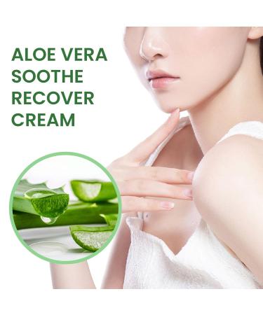 Skin Recovery Cream - Aloe After Sun Repair 100g (2pcs) | Hydrating Nourishing Lightweight Formula for Sunburn Relief & Dull Skin Repair - Buy Online on SooperMarket.com