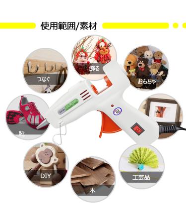 GoGoPanda 40W Electric Hot Melt Glue Gun Set | Professional DIY Crafts Repair Tool | 110V | Color Glue Stick4 Included - Buy Online on SooperMarket.com
