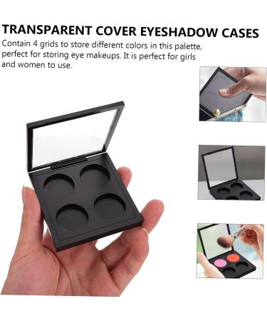 MAGICLULU 15 Pcs Eye Shadow Blank Transparent Lid Travel Cosmetic 10x9cmx3pcs Blackx3pcs - Buy Online on SooperMarket.com