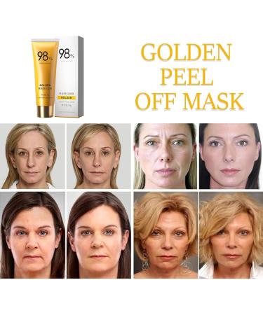 Gold Foil Peel-Off Mask | 98% Gold Anti-Aging Facial Mask for Deep Cleansing & Fine Line Reduction | Ideal for All Skin Types - Buy Online on SooperMarket.com