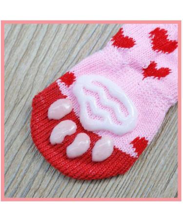 Betinyar Anti-Slip Dog & Cat Socks - 4 Pairs | Paw Protector for Indoor Hardwood Floors - Buy Online on SooperMarket.com