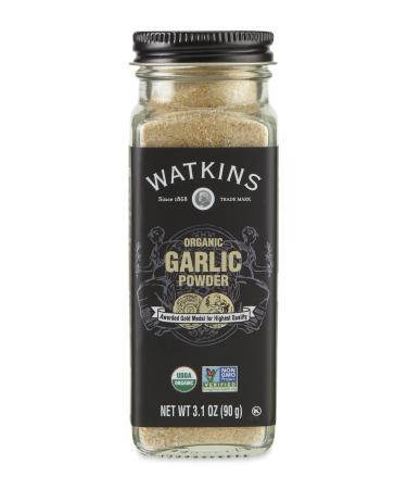 Watkins Gourmet Organic Spice Jar, Garlic Powder, 3.1 Ounce 3.1 Ounce (Pack of 1)