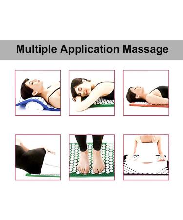 ELEBOX Acupressure Mat Bed Grounding Mat Acupuncture Needles Back and Neck Pain Relief for Yoga and Travel Relieves Stress Lower Back Pain Relief (Grey) - Buy Online on SooperMarket.com