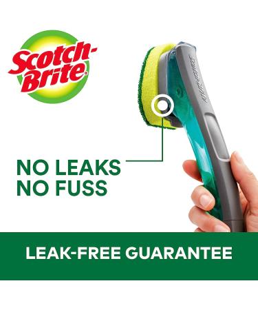 Scotch-Brite Heavy Duty Dishwand Kit with Soap Control Button - 1 Wand + 6 Refill Pads - Buy Online on SooperMarket.com