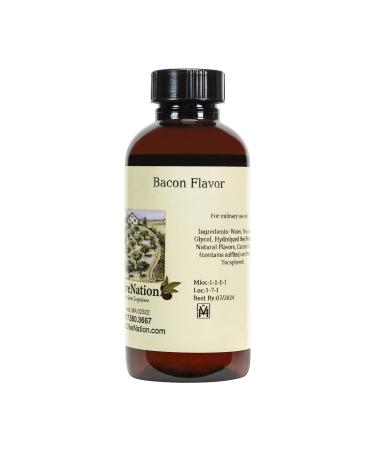 OliveNation Bacon Flavor, Water Soluble Natural Flavoring for Baking, Beverages, Brewing, Gluten Free, Kosher - 16 ounces