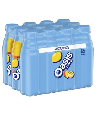 Oasis Exotic Fruits Zero 12 x 500ml