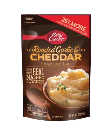 Betty Crocker Roasted Garlic & Cheddar Potatoes 4.7 oz Pouch (pack of 7)