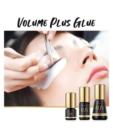 Beauty7 Volume Plus 0.1s Fast Drying Retention 8 WEEKS Eyelash Black Glue Eyelash Extension Glue Individual Lash Extensions Professionals Used Only (10ml) - Buy Online on SooperMarket.com