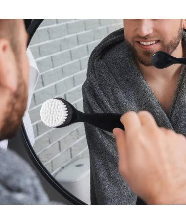 4 Pack Soft Bristle Facial Cleansing Brush with Lid - Gentle Exfoliating and Massage - Black - Buy Online on SooperMarket.com