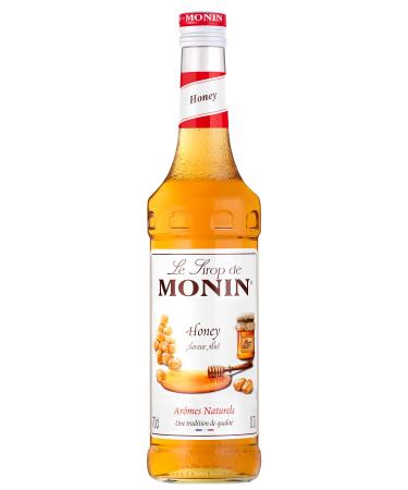 MONIN Premium Honey Syrup 700 ml for Cocktails and Mocktails. Vegetarian Allergen-Free 100% Natural Flavours and Colourings Honey 700 ml (Pack of 1)