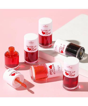 6 Colors Water Lip Stain Makeup Kit | Long-Lasting Waterproof Lip Tint for Women | Moisturizing Matte Liquid Lipstick | Vivid Color & Non-Sticky Finish - 1.6fl oz - Buy Online on SooperMarket.com