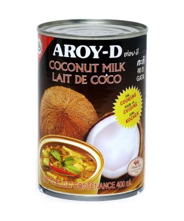 AROY-D coconut milk-coconut milk for cooking and baking-ideal for desserts soups smoothies and cocktails-1 x 400 ml coconut 400 ml (1 Pack)