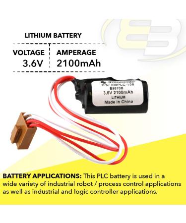 Buy 3.6V PLC Computer Backup Battery - Replaces COMP-158 & More | International Shipping - Buy Online on SooperMarket.com