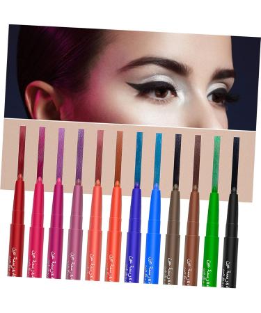 12 Pcs 1 Set color eye shadow set eyeliner creative eyeliners to rotate liquid eyeliner - Buy Online on SooperMarket.com