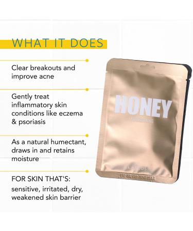 Lapcos Honey Nourishing Daily Skin Beauty Mask (5 Sheets) - 0.91 fl oz Each for Hydrated Skin - Buy Online on SooperMarket.com